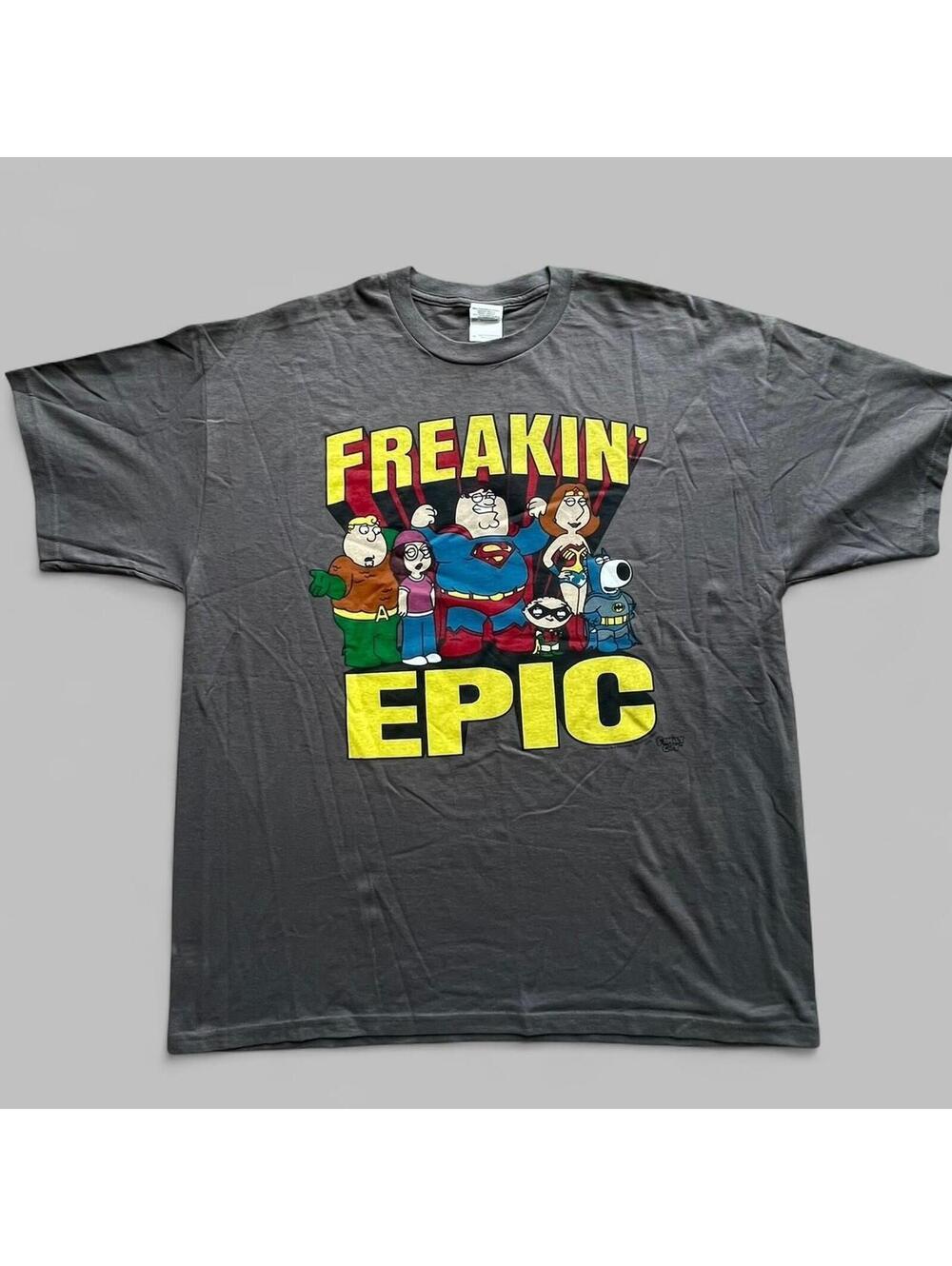 2010 Family Guy Freakin Epic DC Superhero Crossover T-Shirt